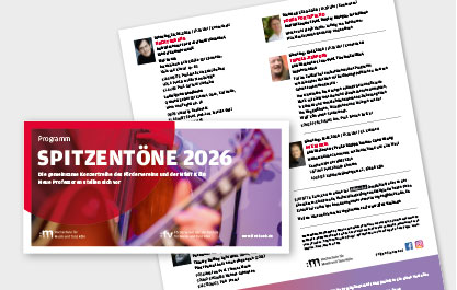 Programm Spitzentöne 2026 Programm Spitzentöne 2026